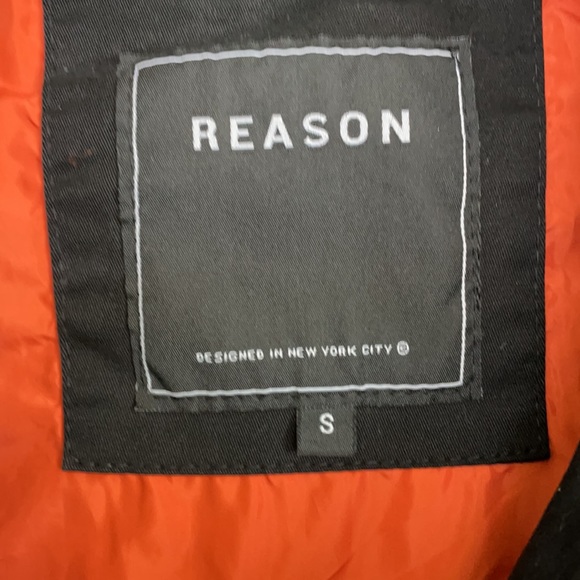 Reason black long jacket with decals - Picture 3 of 14